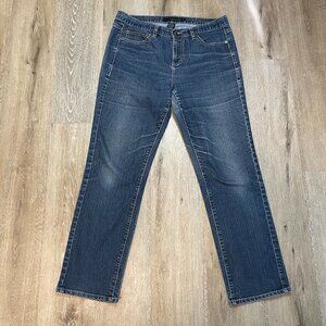 Calvin Klein Womans Jeans Vintage Size 32 / 14P Denim Blue Skinny